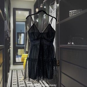 Pretty Little Thing Black Swan Dress